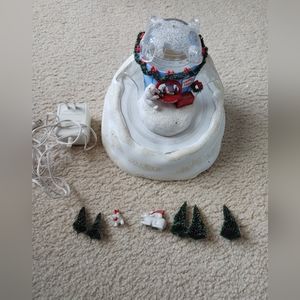 Retired dept 56 north pole series sliding hill